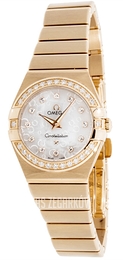 Omega Constellation Quartz 24mm Biały/18 karatowe różowe złoto Ø24 mm 123.55.24.60.55.015