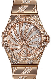 Omega Constellation Co-Axial 31mm Biały/18 karatowe różowe złoto Ø31 mm 123.55.31.20.55.008