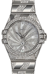 Omega Constellation Co-Axial 31mm Biały/18 karatowe białe złoto Ø31 mm 123.55.31.20.55.009