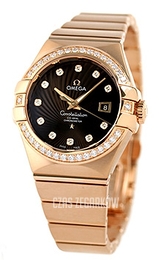 Omega Constellation Co-Axial 31mm Brązowy/18 karatowe różowe złoto Ø31 mm 123.55.31.20.63.001
