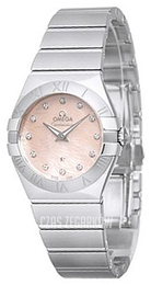 Omega Constellation Quartz 27mm Różowy/Stal Ø27 mm 123.10.27.60.57.002