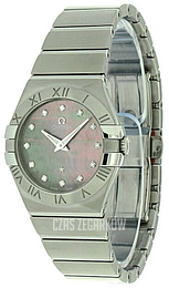 Omega Constellation Quartz 27mm Szary/Stal Ø27 mm 123.10.27.60.57.003