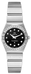 Omega Constellation Quartz 24mm Czarny/Stal Ø24 mm 123.15.24.60.51.001