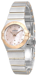 Omega Constellation Quartz 24mm Różowy/18 karatowe różowe złoto Ø24 mm 123.20.24.60.57.003