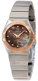 Omega Constellation Quartz 24mm Szary/18 karatowe różowe złoto Ø24 mm 123.20.24.60.57.005