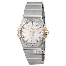 Omega Constellation Co-Axial 35mm Srebrny/Stal Ø35 mm 123.20.35.20.02.003