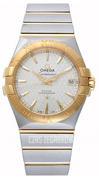 Omega Constellation Co-Axial 35mm Srebrny/18 karatowe żółte złoto Ø35 mm 123.20.35.20.02.006