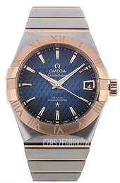 Omega Constellation Co-Axial 38mm Niebieski/18 karatowe różowe złoto Ø38 mm 123.20.38.21.03.001