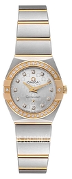 Omega Constellation Quartz 24mm Srebrny/18 karatowe żółte złoto Ø24 mm 123.25.24.60.52.002