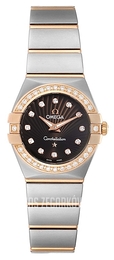 Omega Constellation Quartz 24mm Brązowy/18 karatowe różowe złoto Ø24 mm 123.25.24.60.63.001