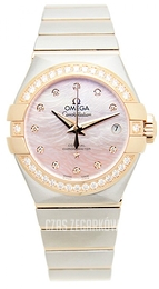Omega Constellation Co-Axial 27mm Różowy/18 karatowe różowe złoto Ø27 mm 123.25.27.20.57.004