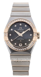 Omega Constellation Co-Axial 27mm Szary/18 karatowe różowe złoto Ø27 mm 123.25.27.20.57.006