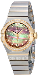 Omega Constellation Co-Axial 27mm Szary/18 karatowe żółte złoto Ø27 mm 123.25.27.20.57.007