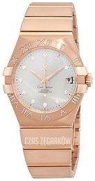 Omega Constellation Co-Axial 35mm Srebrny/18 karatowe różowe złoto Ø35 mm 123.55.35.20.52.003