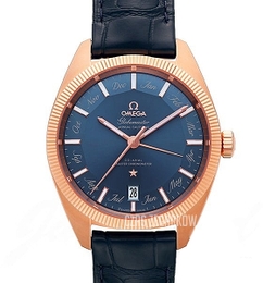Omega Constellation Globemaster Niebieski/Skóra Ø41 mm 130.53.41.22.03.001