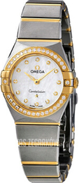 Omega Constellation Quartz 25Mm Biały/18 karatowe żółte złoto Ø25 mm 131.25.25.60.55.002