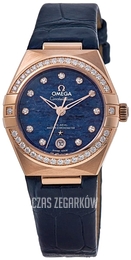 Omega Constellation Chronometer Niebieski/Skóra Ø29 mm 131.58.29.20.99.006