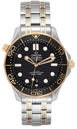 Omega Seamaster Diver 300M Czarny/18 karatowe żółte złoto Ø42 mm 210.20.42.20.01.002