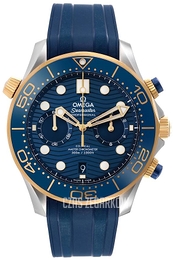 Omega Seamaster Diver 300M Niebieski/Guma Ø44 mm 210.22.44.51.03.001