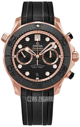Omega Seamaster Diver 300M Czarny/Guma Ø44 mm 210.62.44.51.01.001