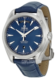 Omega Seamaster Aqua Terra 150m Co-Axial Day-Date 41.5mm Niebieski/Skóra Ø41.5 mm 231.13.42.22.03.001