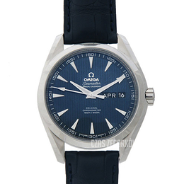 Omega Seamaster Aqua Terra 150m Co-Axial Annual Calendar 43mm Niebieski/Skóra Ø43 mm 231.13.43.22.03.002
