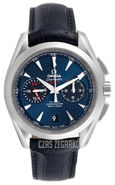 Omega Seamaster Aqua Terra 150m Co-Axial Chronograph GMT 43mm Niebieski/Skóra Ø43 mm 231.13.43.52.03.001