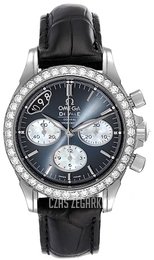 Omega De Ville Co-Axial Chronograph Szary/Skóra Ø35 mm 422.18.35.50.06.001