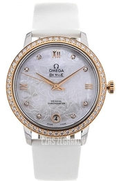 Omega De Ville Prestige Co-Axial 32.7mm Biały/Skóra Ø32.7 mm 424.27.33.20.55.001
