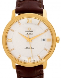 Omega De Ville Prestige Co-Axial 39.5mm Srebrny/Skóra Ø39.5 mm 424.53.40.20.52.001