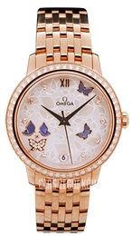 Omega De Ville Prestige Co-Axial 32.7mm Biały/18 karatowe różowe złoto Ø32.7 mm 424.55.33.20.55.004