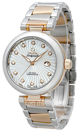 Omega De Ville Ladymatic Co-Axial 34mm Biały/18 karatowe różowe złoto Ø34 mm 425.20.34.20.55.001