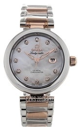 Omega De Ville Ladymatic Co-Axial 34mm Biały/18 karatowe różowe złoto Ø34 mm 425.20.34.20.55.004