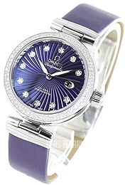 Omega De Ville Ladymatic Co-Axial 34mm Niebieski/Skóra Ø34 mm 425.37.34.20.60.001