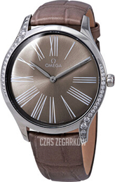 Omega De Ville Tresor Brązowy/Skóra Ø39 mm 428.18.39.60.13.001