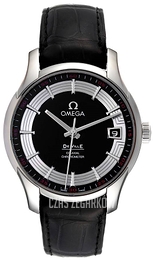 Omega De Ville Hour Vision Co-Axial 41mm Czarny/Skóra Ø41 mm 431.33.41.21.01.001