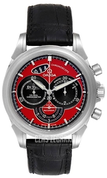 Omega De Ville Czerwony/Skóra Ø41 mm 4851.61.31