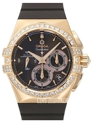 Omega Constellation Double Eagle Chrono Brązowy/Guma Ø35 mm 121.57.35.50.13.001