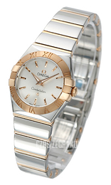 Omega Constellation Quartz 24mm Srebrny/18 karatowe różowe złoto Ø24 mm 123.20.24.60.02.003