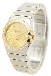 Omega Constellation Quartz 27mm Szampański/18 karatowe żółte złoto Ø27 mm 123.25.27.60.58.002