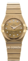 Omega Constellation Quartz 27mm Szampański/18 karatowe żółte złoto Ø27 mm 123.50.27.60.58.001
