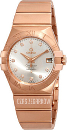 Omega Constellation Co-Axial 35mm Srebrny/18 karatowe różowe złoto Ø35 mm 123.50.35.20.52.001