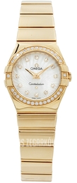Omega Constellation Quartz 27mm Biały/18 karatowe żółte złoto Ø27 mm 123.55.27.60.55.007