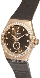 Omega Constellation Small Seconds Brązowy/Skóra Ø35 mm 123.58.35.20.63.001