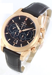 Omega De Ville 4 Counters Chrono Brązowy/Skóra Ø41 mm 422.53.41.52.13.001