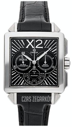 Omega De Ville X2 Co-Axial Chronograph Czarny/Skóra 37x37 mm 423.13.37.50.01.001