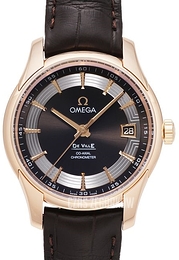 Omega De Ville Hour Vision Co-Axial Annual Calendar 41mm Czarny/Skóra Ø41 mm 431.63.41.22.13.001