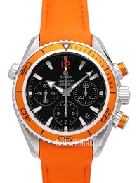 Omega Seamaster Planet Ocean Chrono Czarny/Skóra Ø37.5 mm 222.32.38.50.01.003
