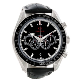 Omega Specialities Olympic Czarny/Skóra Ø44.25 mm 321.33.44.52.01.001