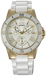Orient Lady Srebrny/Czeramiczna Ø38 mm FUT0F003S0